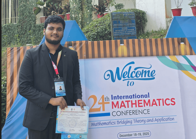 Thrilled to have presented my research at the 24th International Mathematics Conference!