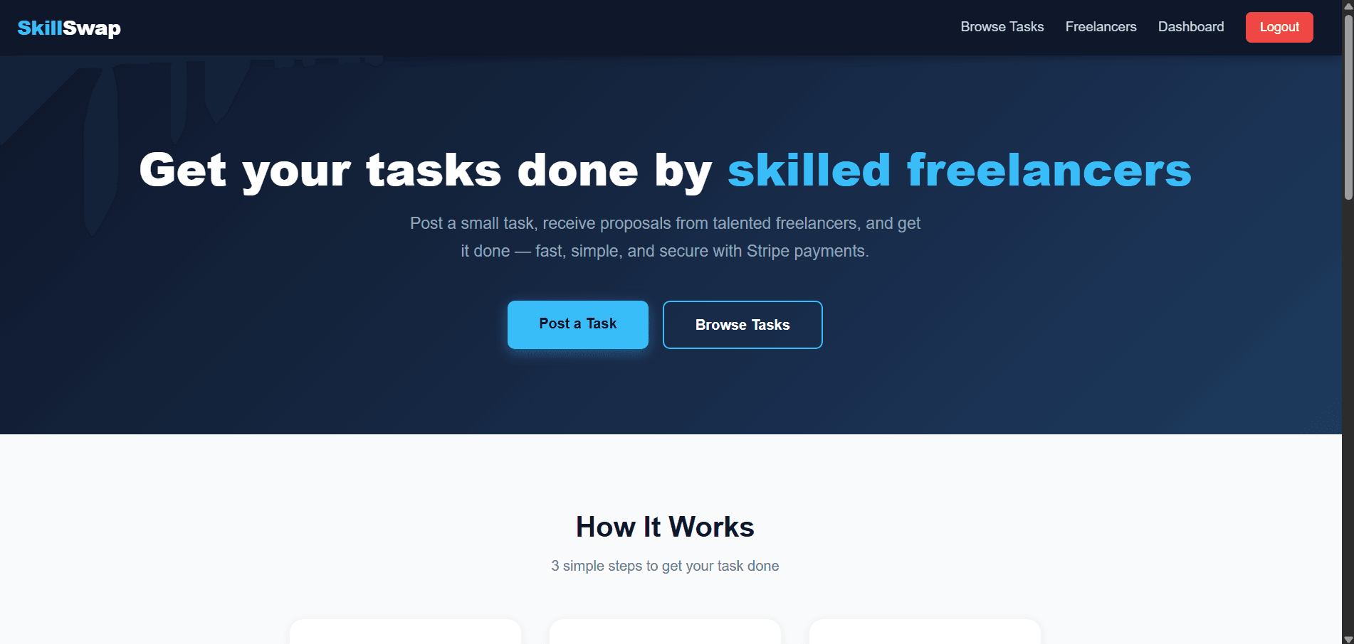 SkillSwap — Freelance Micro-Task Platform